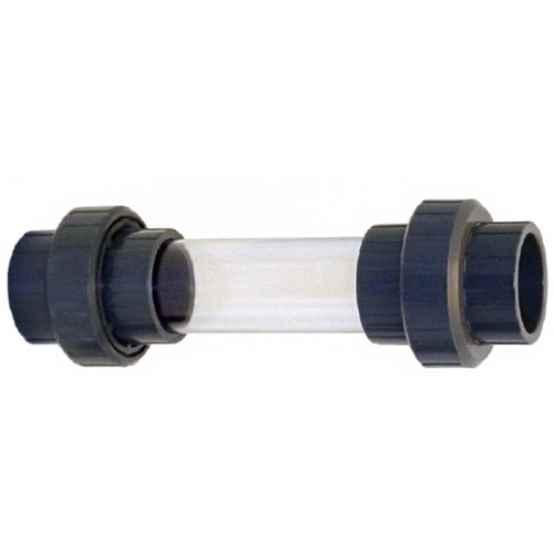 Wziernik przepływowy PVC-U dwa złącza 50 mm